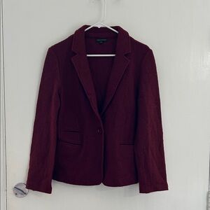 For Cynthia Deep Red Blazer